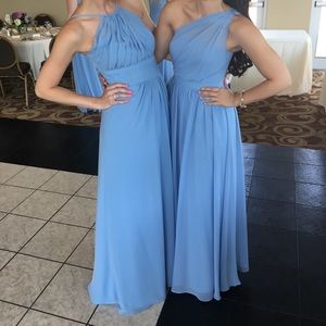 Wedgewood Blue One Shoulder Gown - Alfred Angelo 7243